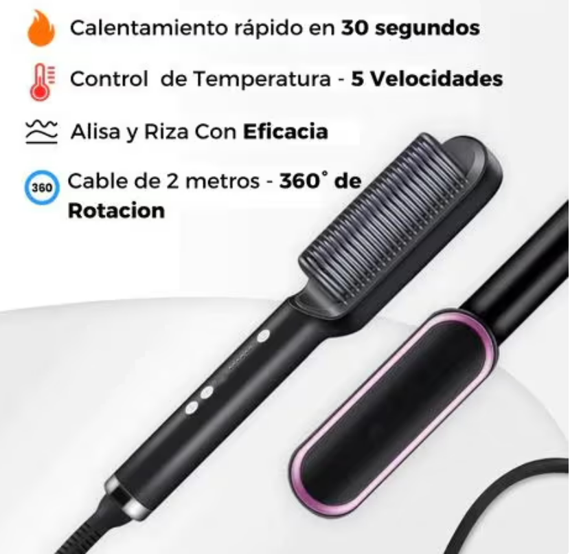 Glam Brush™️ - Cepillo Alisador Mágico