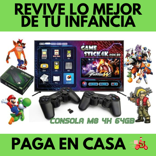 CONSOLA PLAY PRO™️ -  VIDEO JUEGOS RETRO M8  🔥