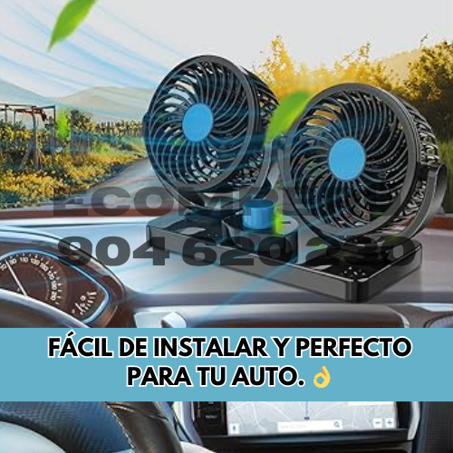 AIRE PRO DUAL™️- VENTILADOR DOBLE AUTO 360🔥