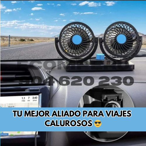 AIRE PRO DUAL™️- VENTILADOR DOBLE AUTO 360🔥